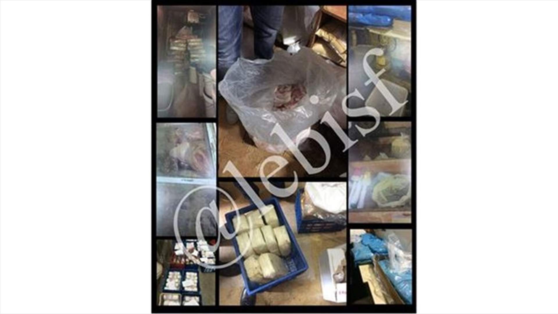 Security forces seize large amounts of expired food products and meat in Achrafieh depot