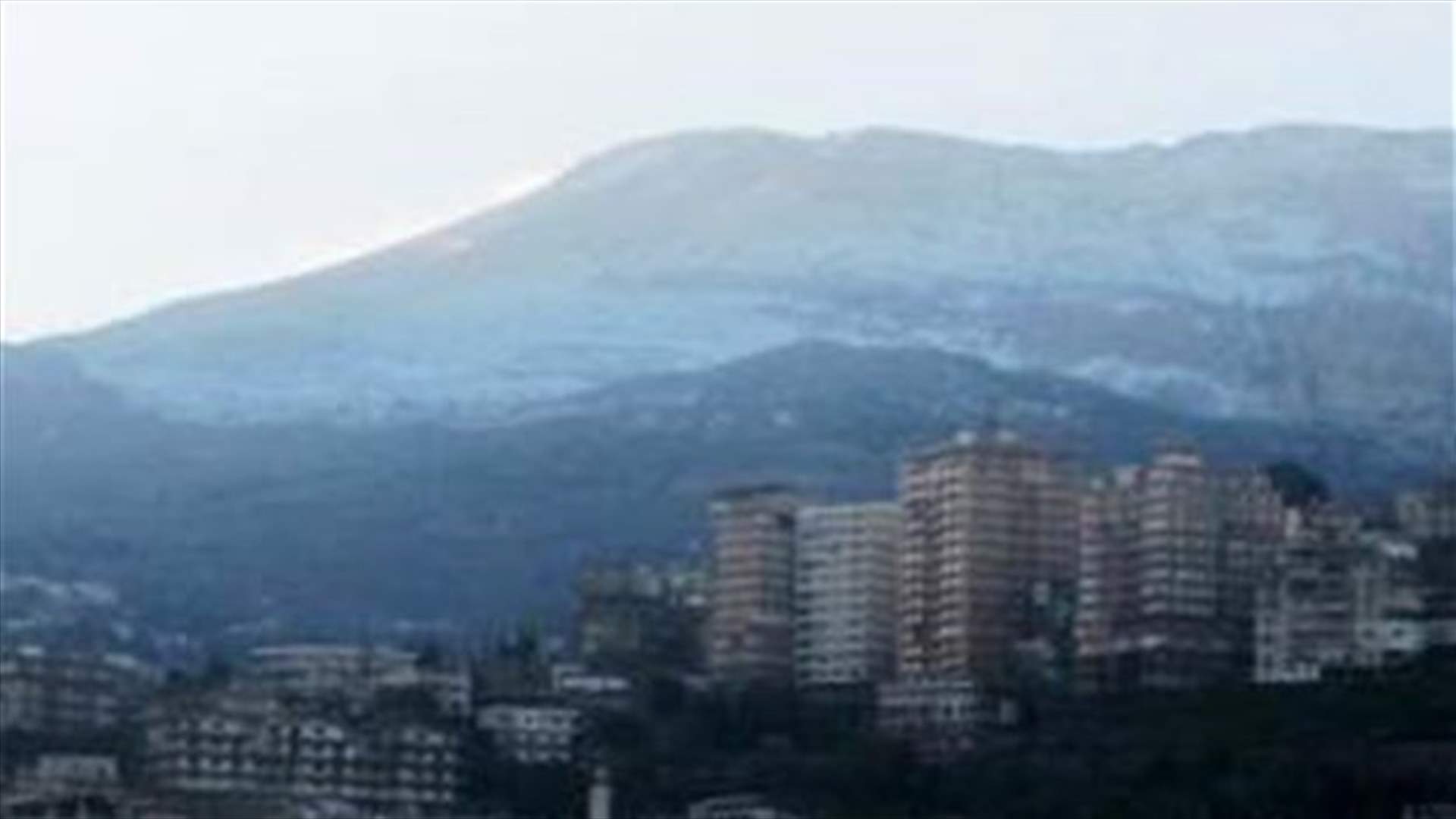 الثلوج تغطي جبل الأربعين في الضنية