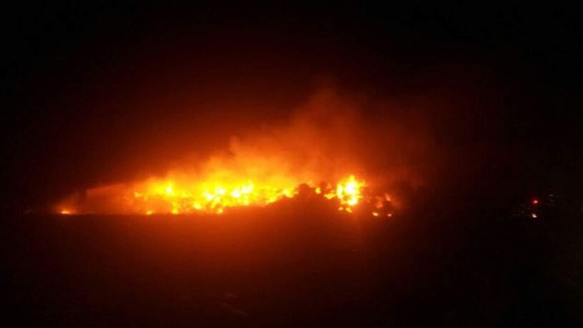 Massive fire erupts in Taanayel 