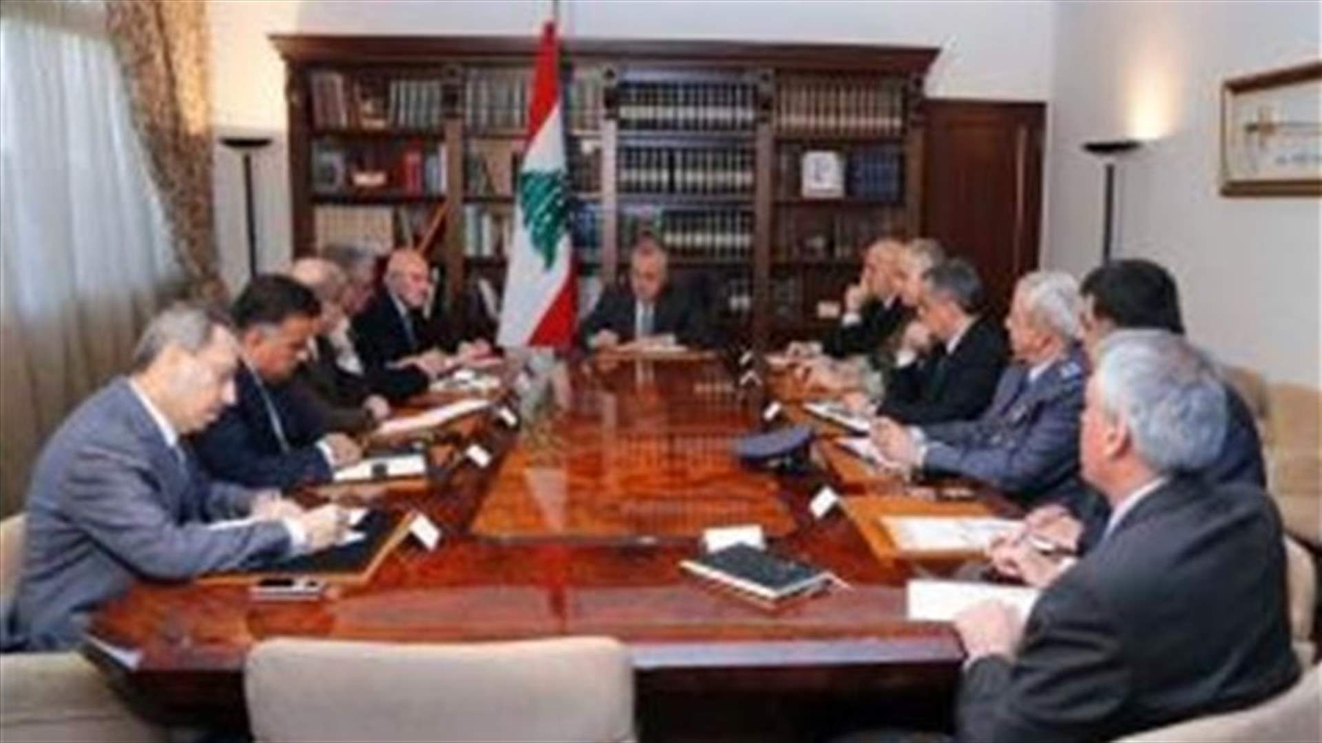 اجتماع أمني في قصر بعبدا