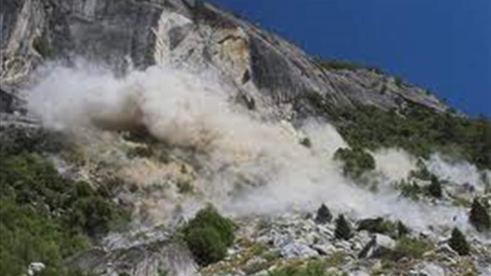 German girl buried by rock fall