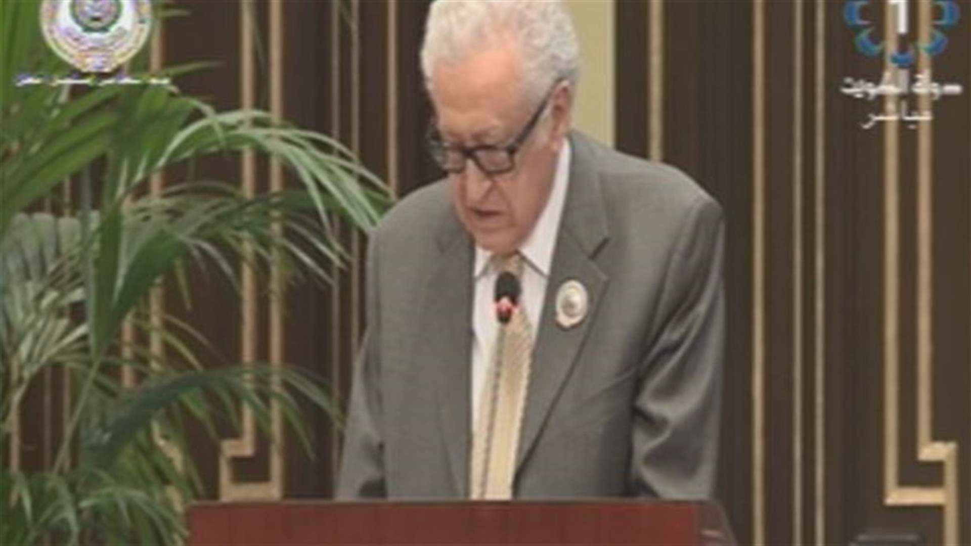 الابراهيمي : ما من حل عسكري للنزاع في سوريا