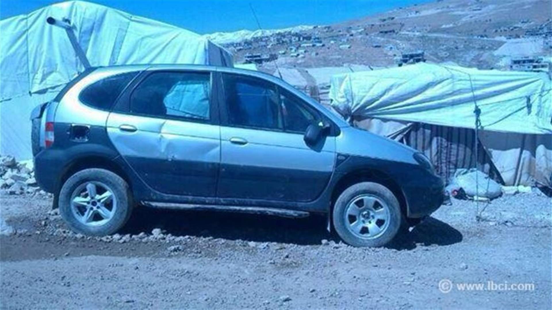  Four stolen vehicles seized at a Syrian refugee camp in Arsal