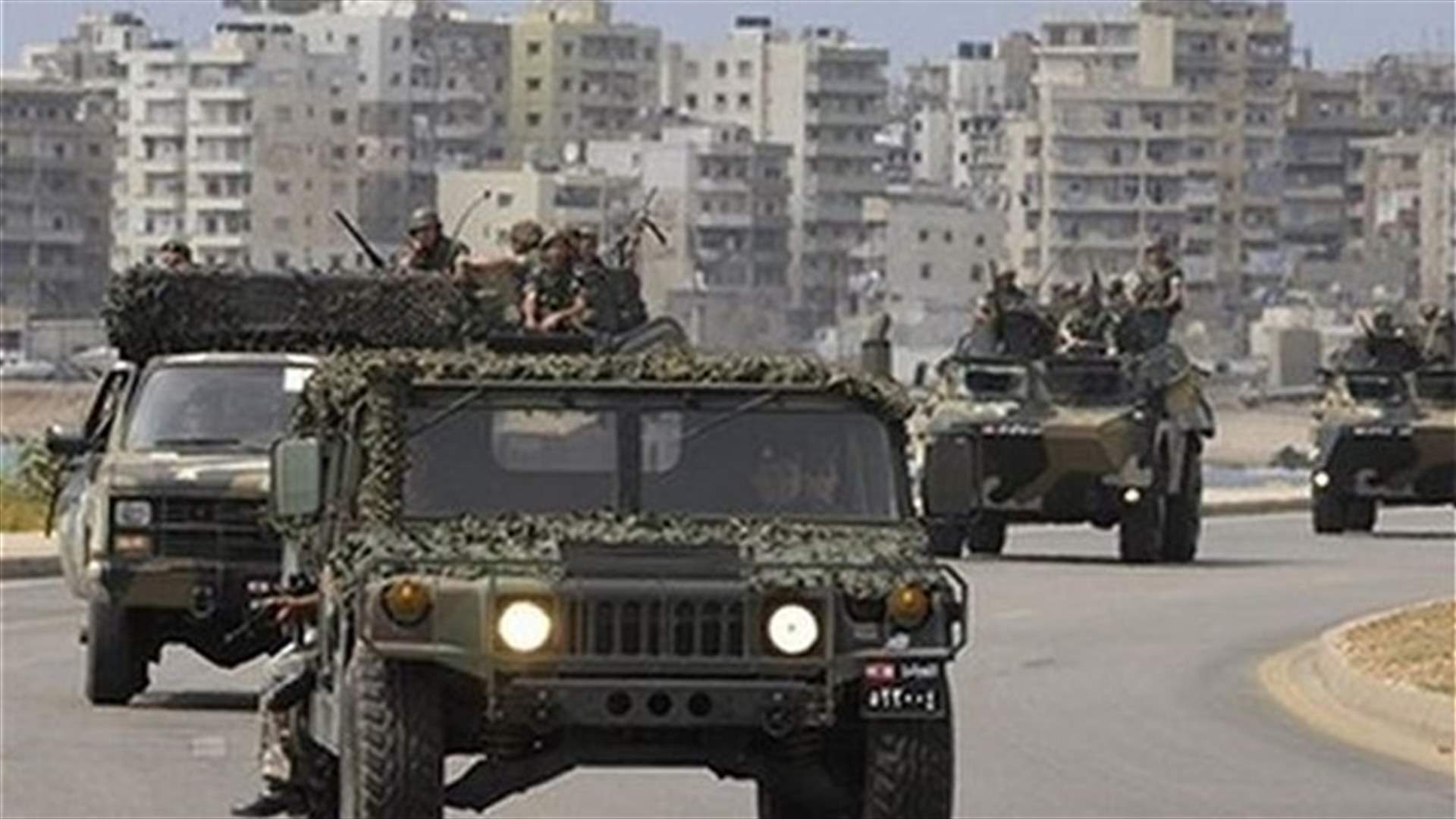 الجيش يتسلم الاربعاء هبة اميركية عبارة عن 136 آلية هامفي