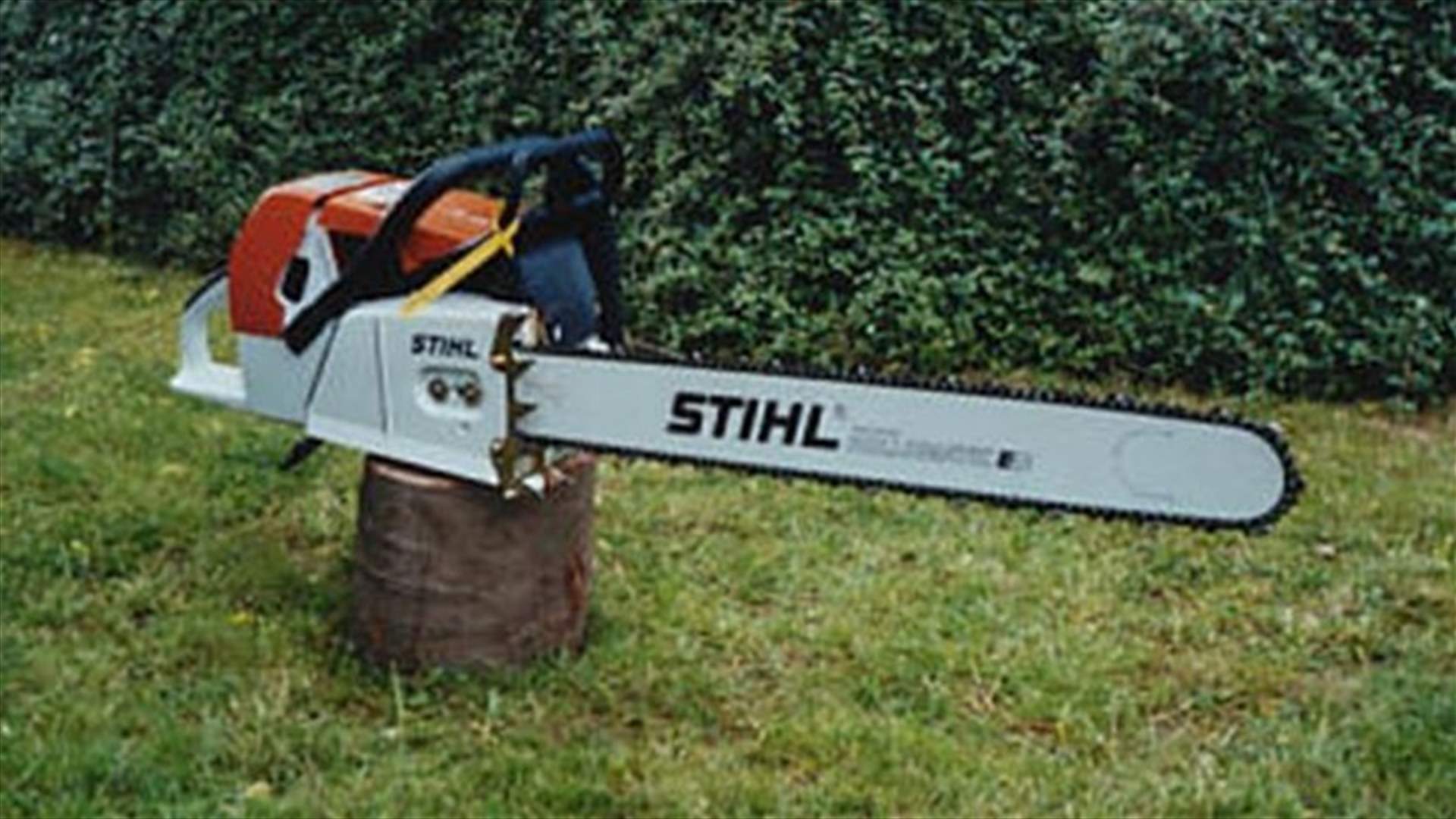 Landlord tries to collect rent with chainsaw