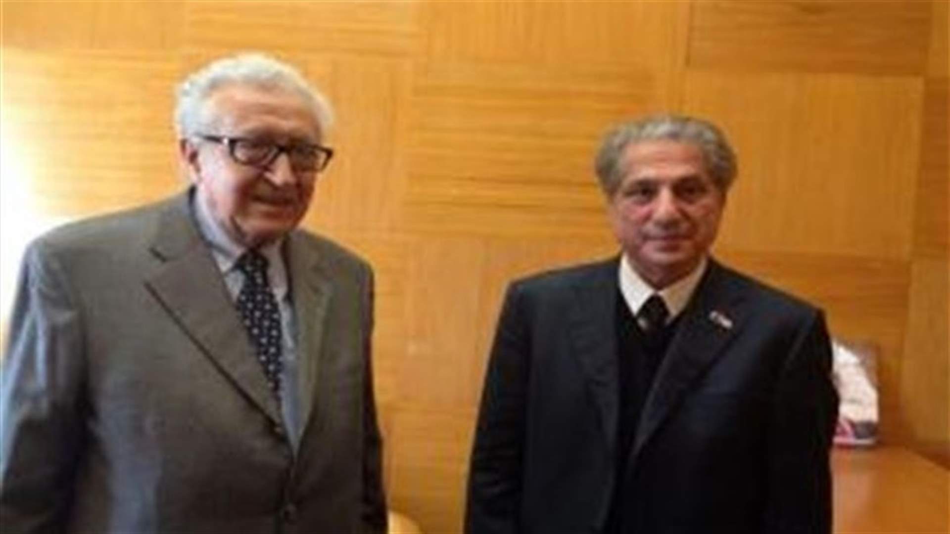 Gemayel meets Brahimi, says Syrian solution requires a miracle