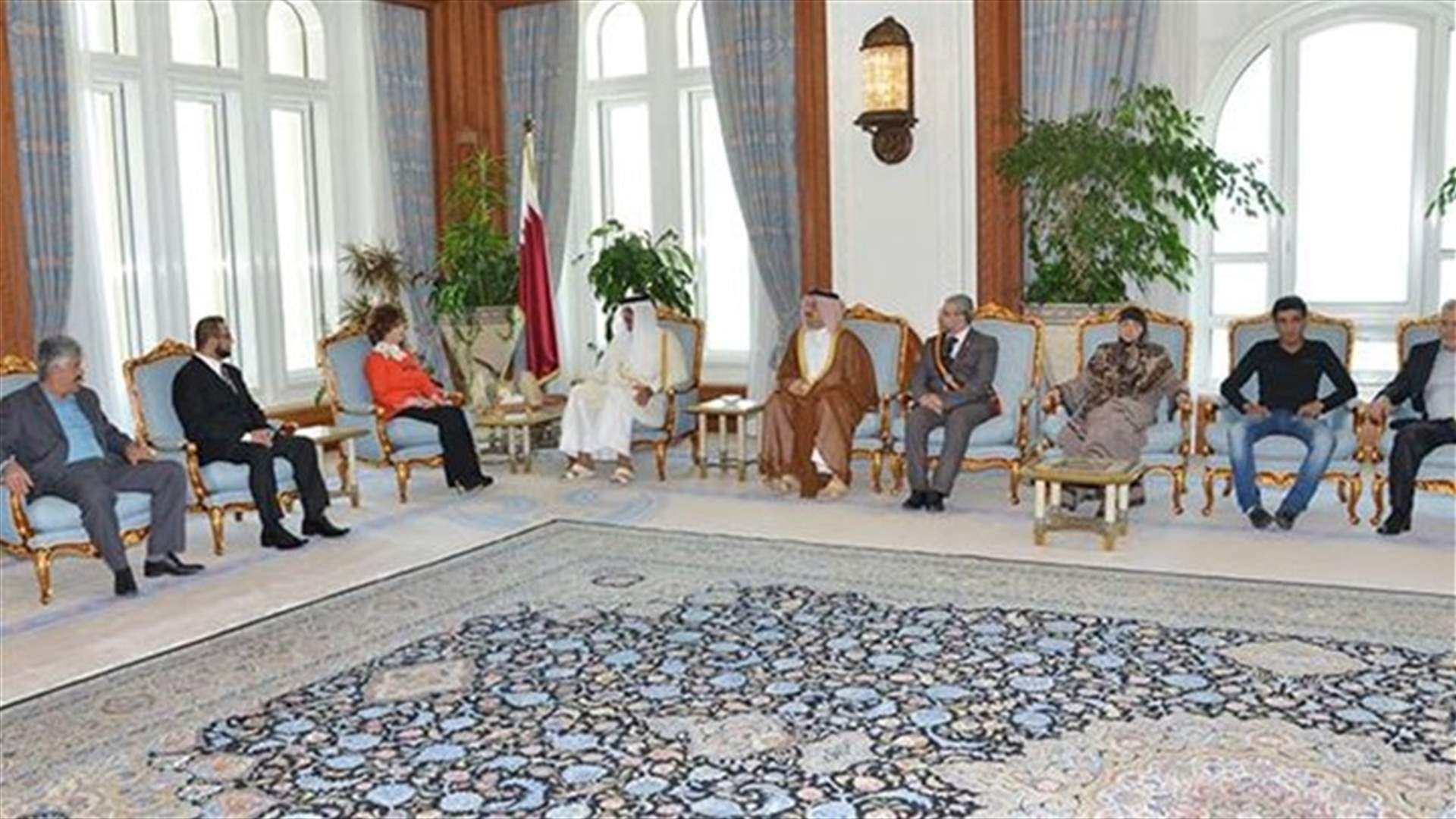 أمير قطر التقى وفدا من محرري أعزاز