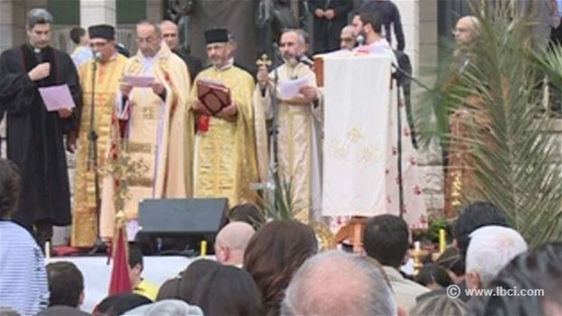 Dhour al-Choueir’s Christians celebrate Palm Sunday