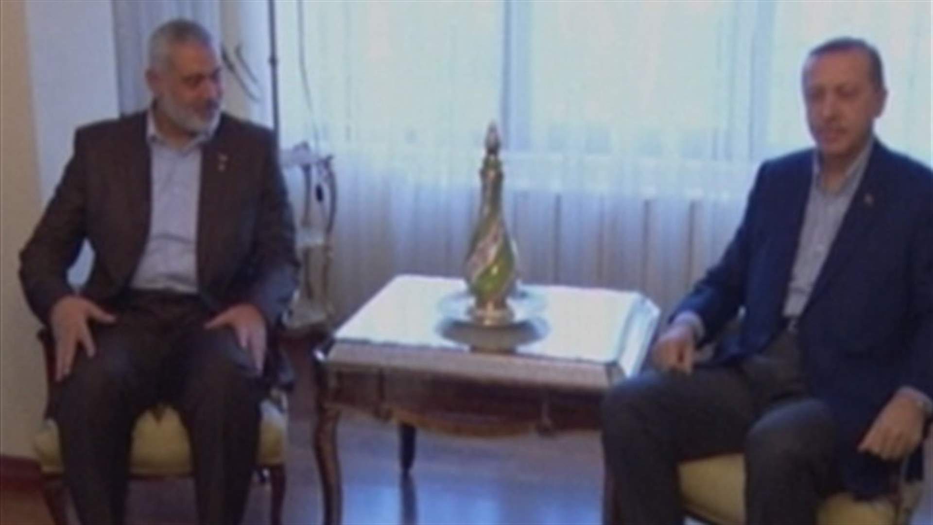لقاء بين اردوغان وهنية في اسطنبول