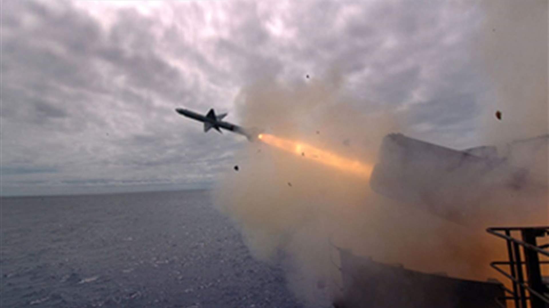 Iranian navy test fires medium range surface to air missile