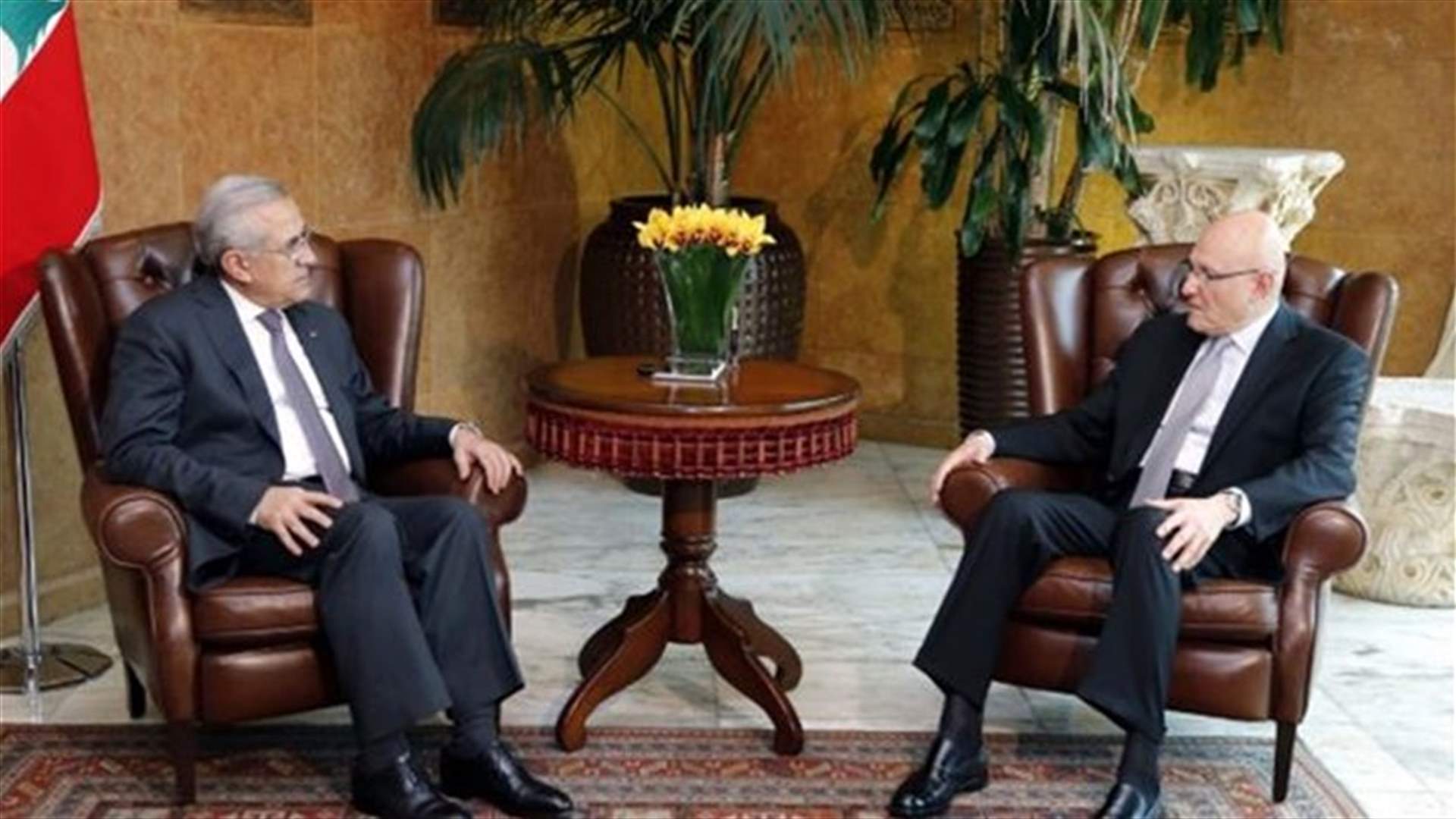 سليمان التقى سلام في قصر بعبدا