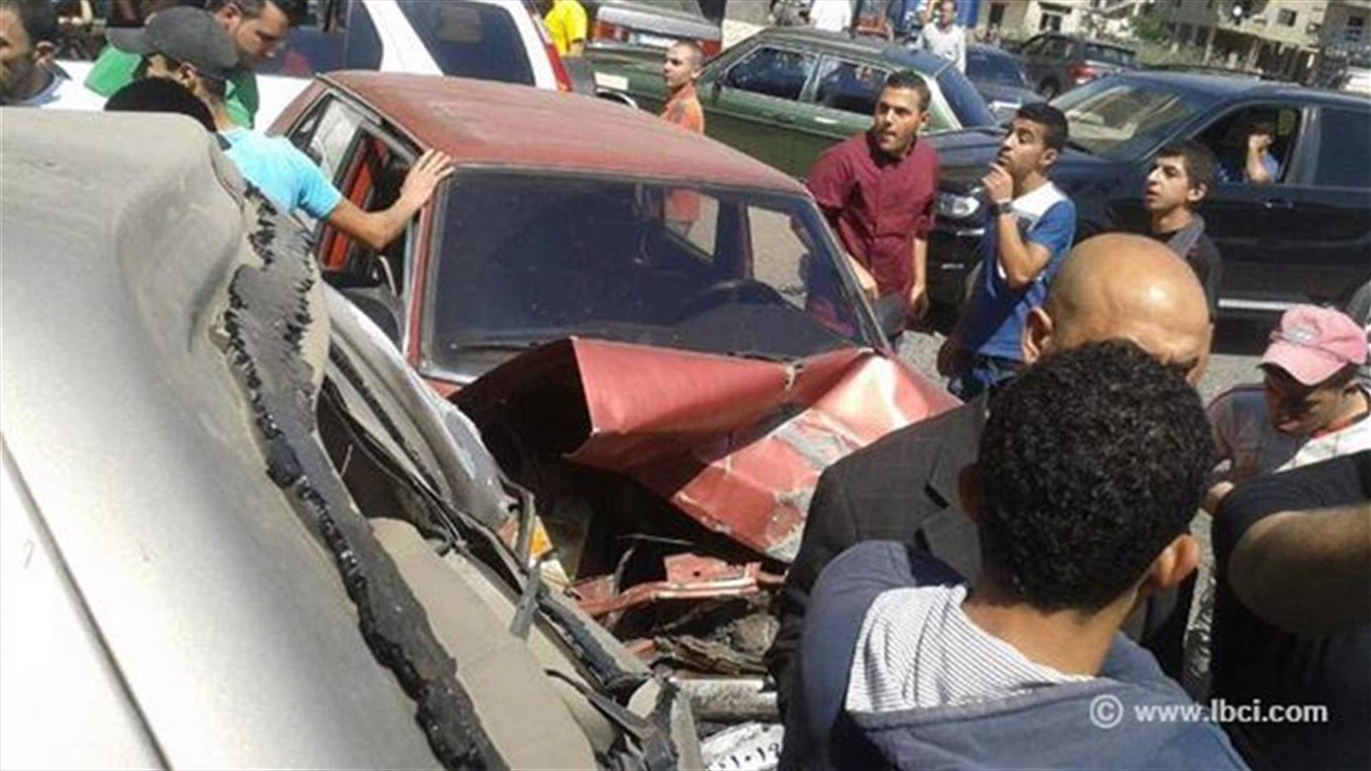 حادث سير في ببنين مقابل منزل النائب خالد الضاهر