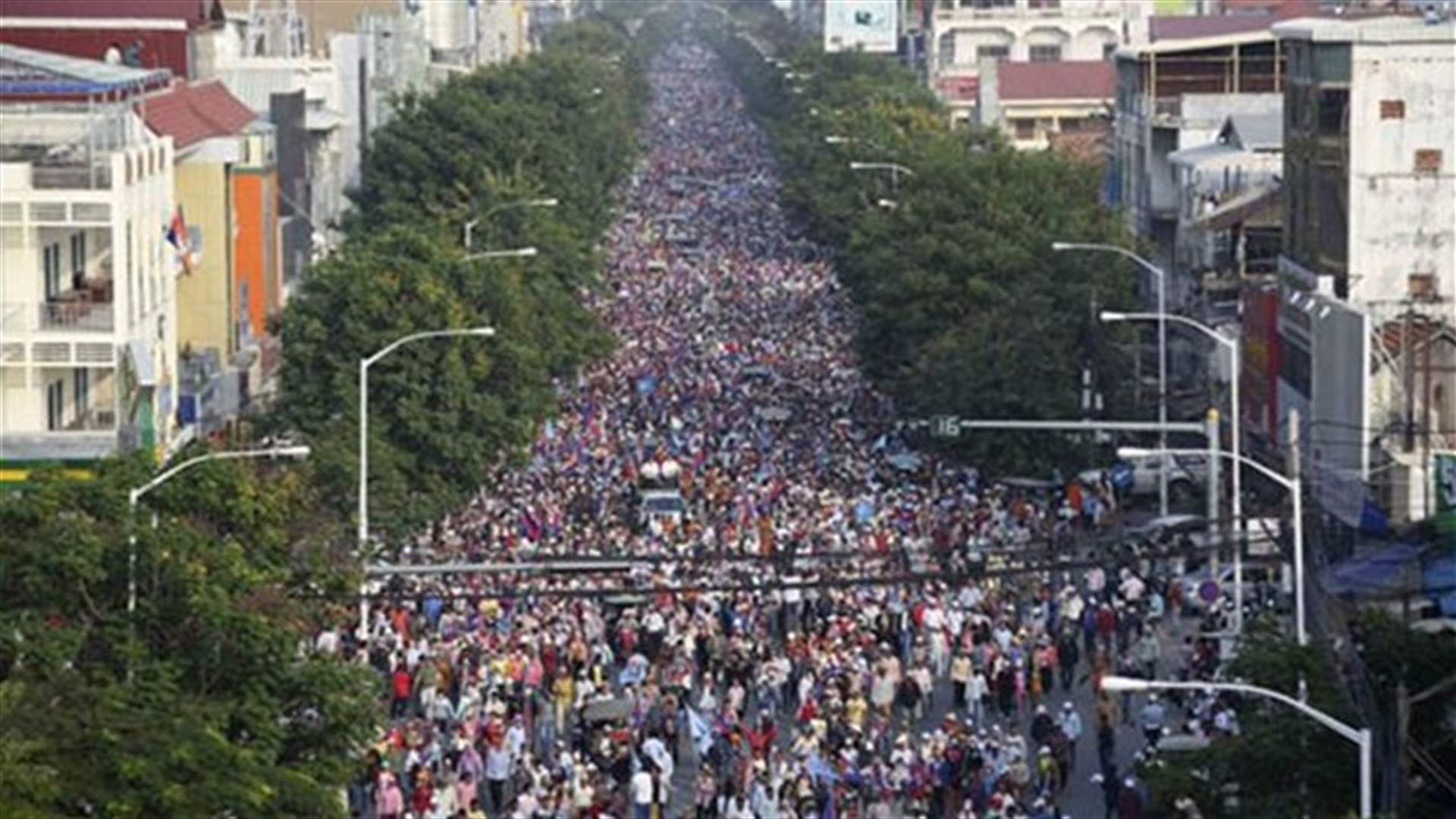 اضراب 20 الف عامل في كمبوديا