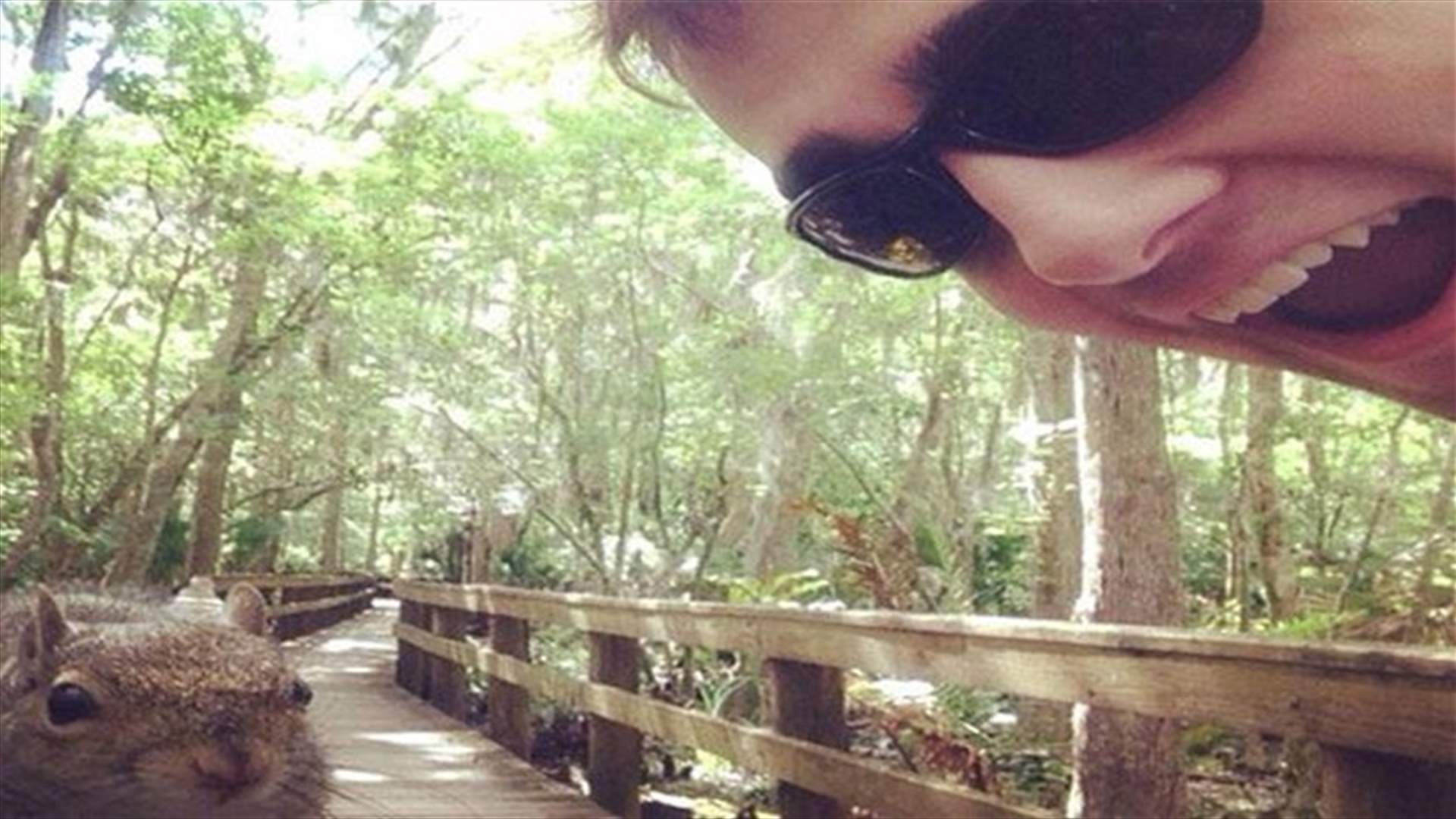 Squirrel goes nuts on Maine teenager taking selfie
