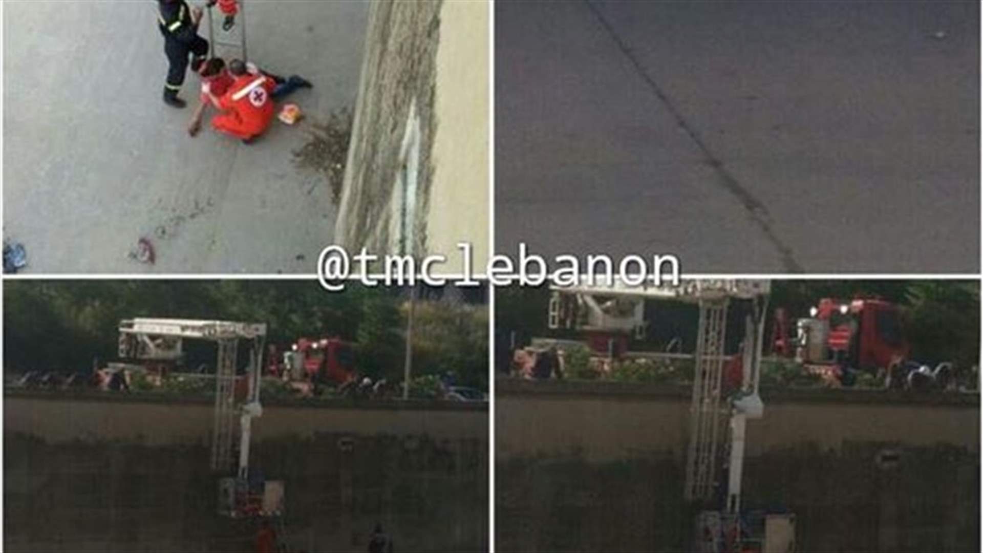 انتشال شخص سقط في نهر بيروت