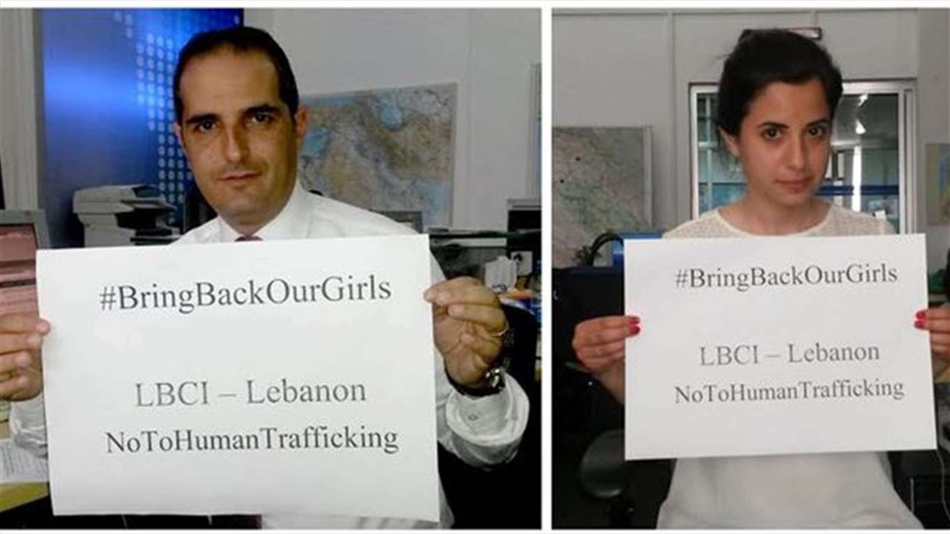 Lebanese Women, LBCI Take Part In Global Campaign To Release Abducted Nigerian S