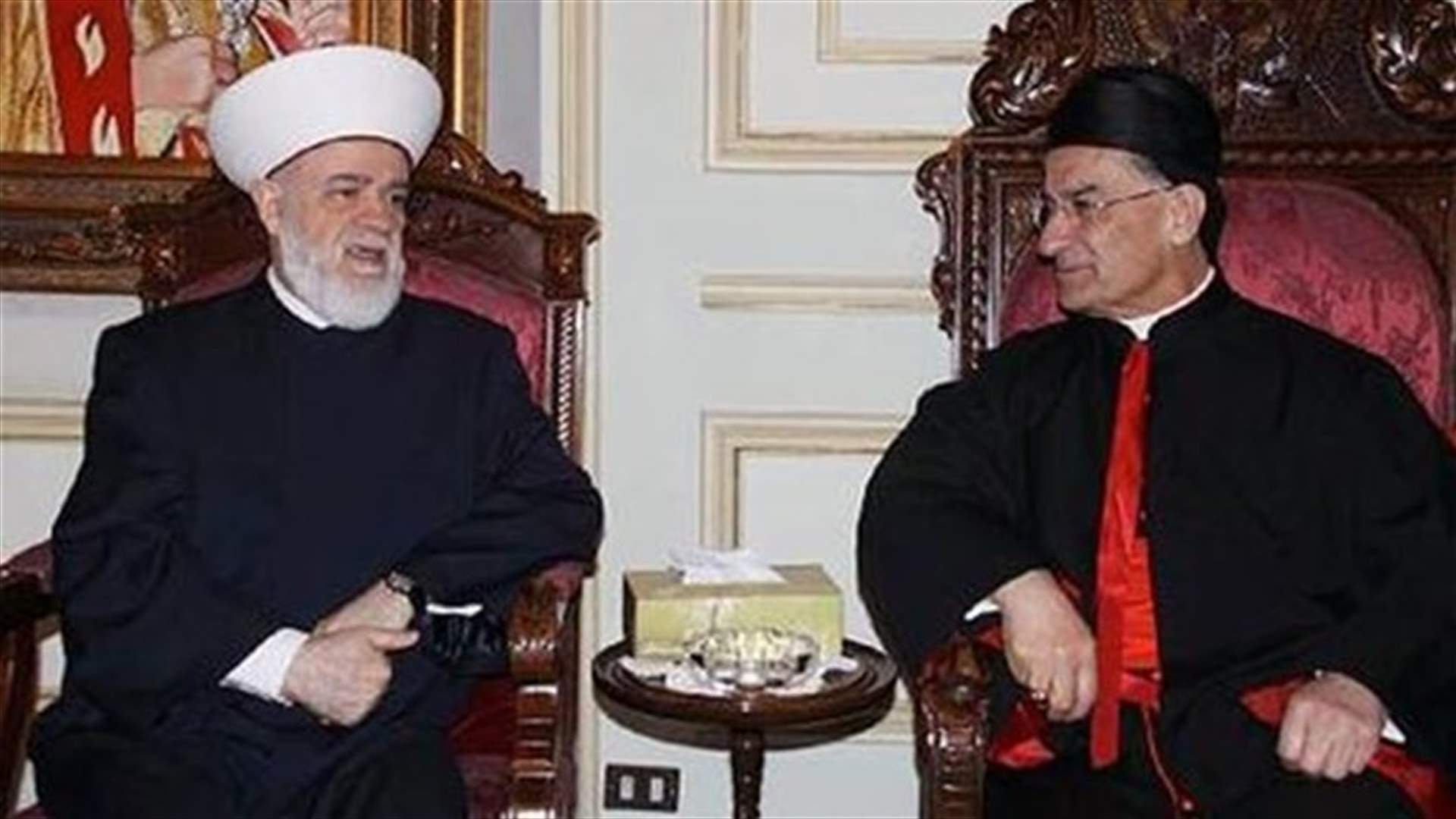 المفتي قباني في بكركي اليوم