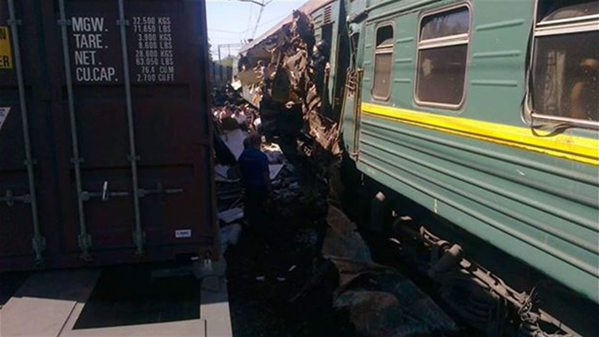 At least six killed in train crash near Moscow
