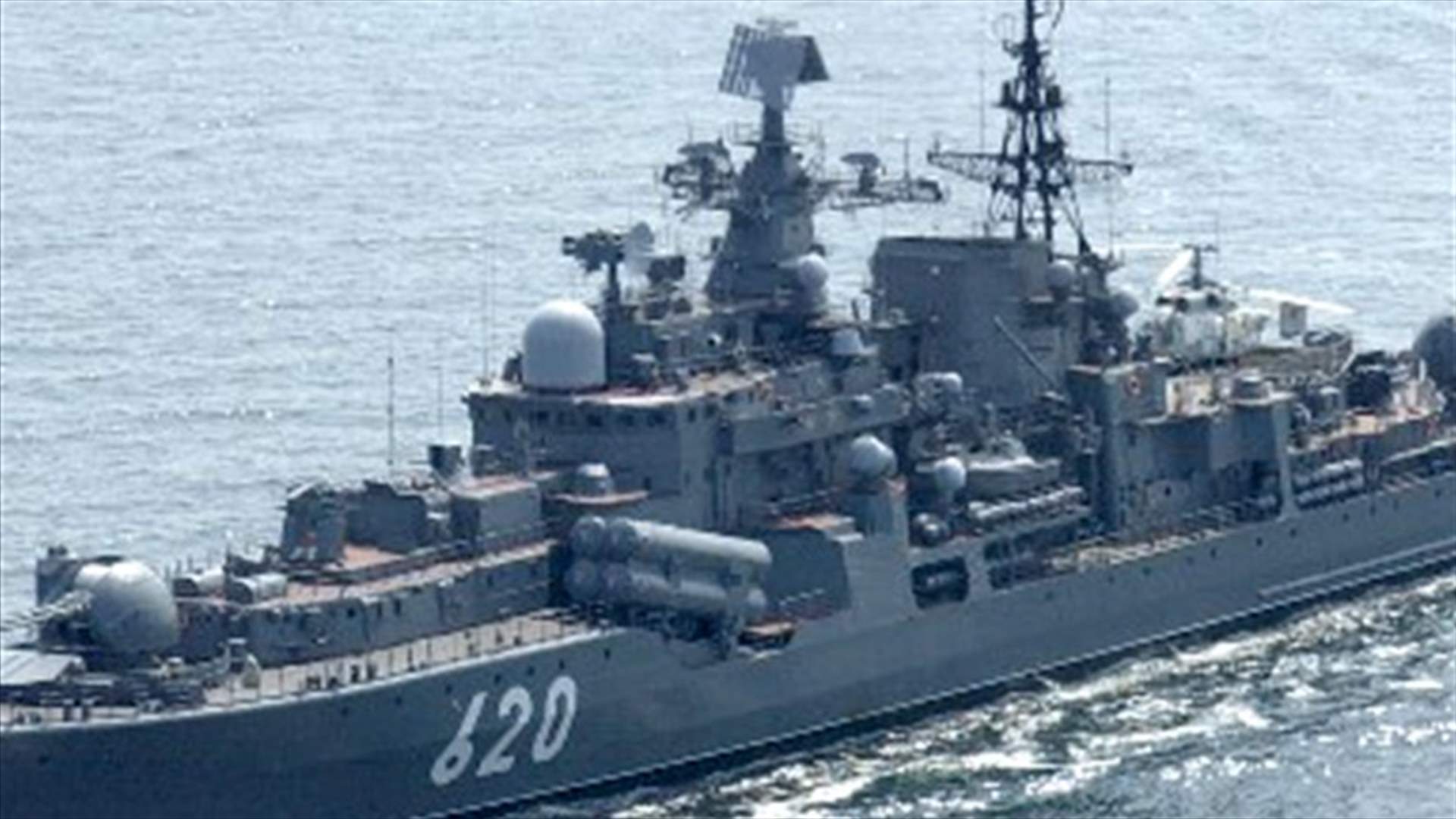 Russian fleet anchored in Tartus harbor 