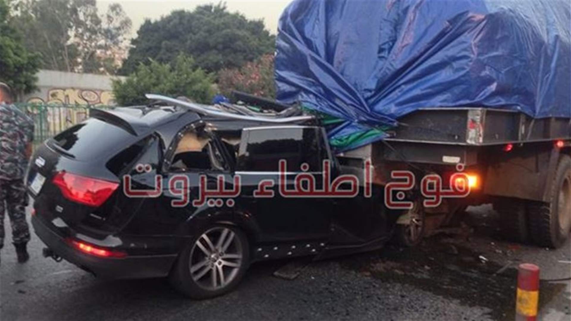 [PHOTOS] Zgharta's municipality head killed in horrific car crash 