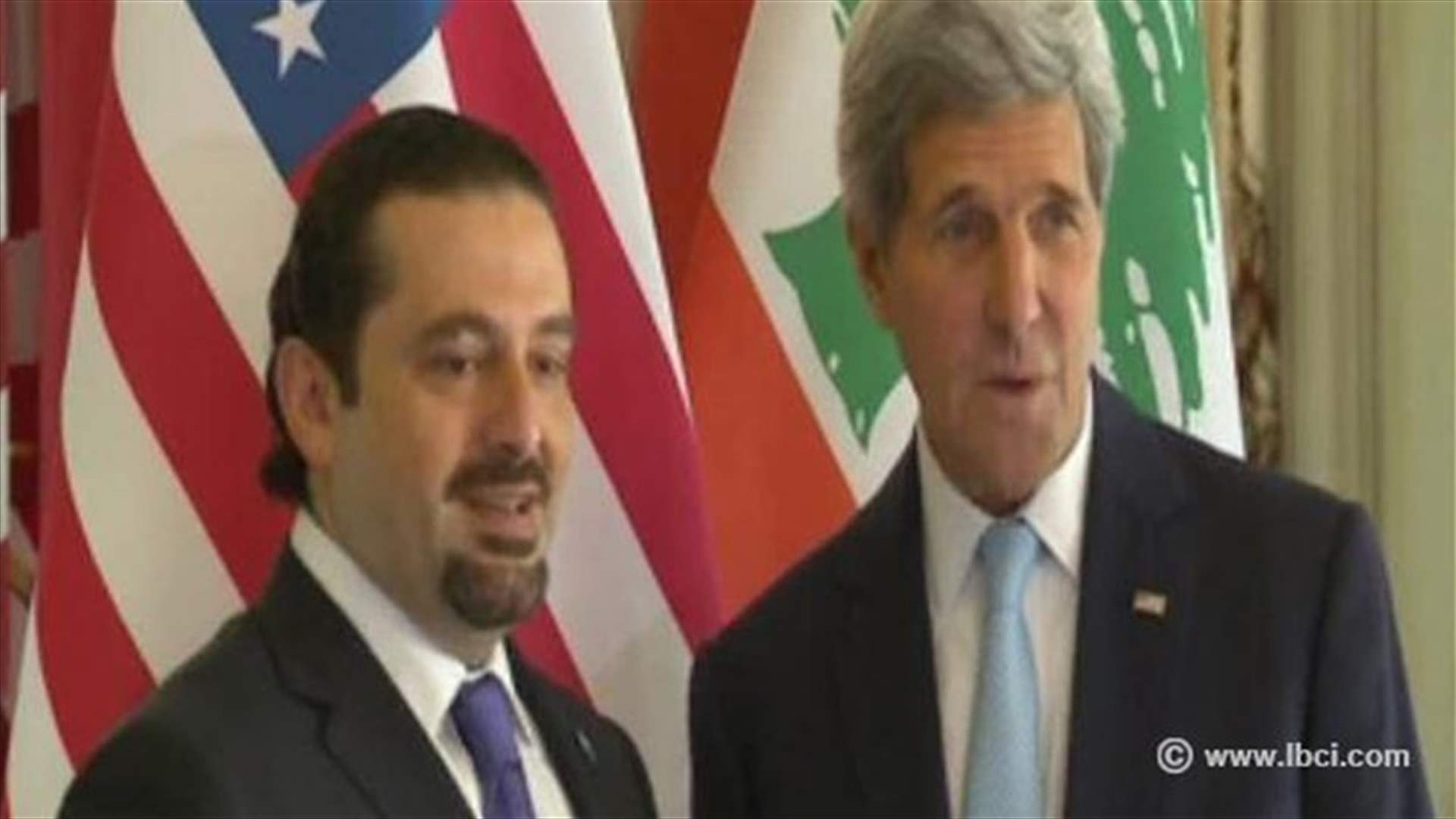 Kerry meets with Hariri in Paris, urges end to presidential vacuum