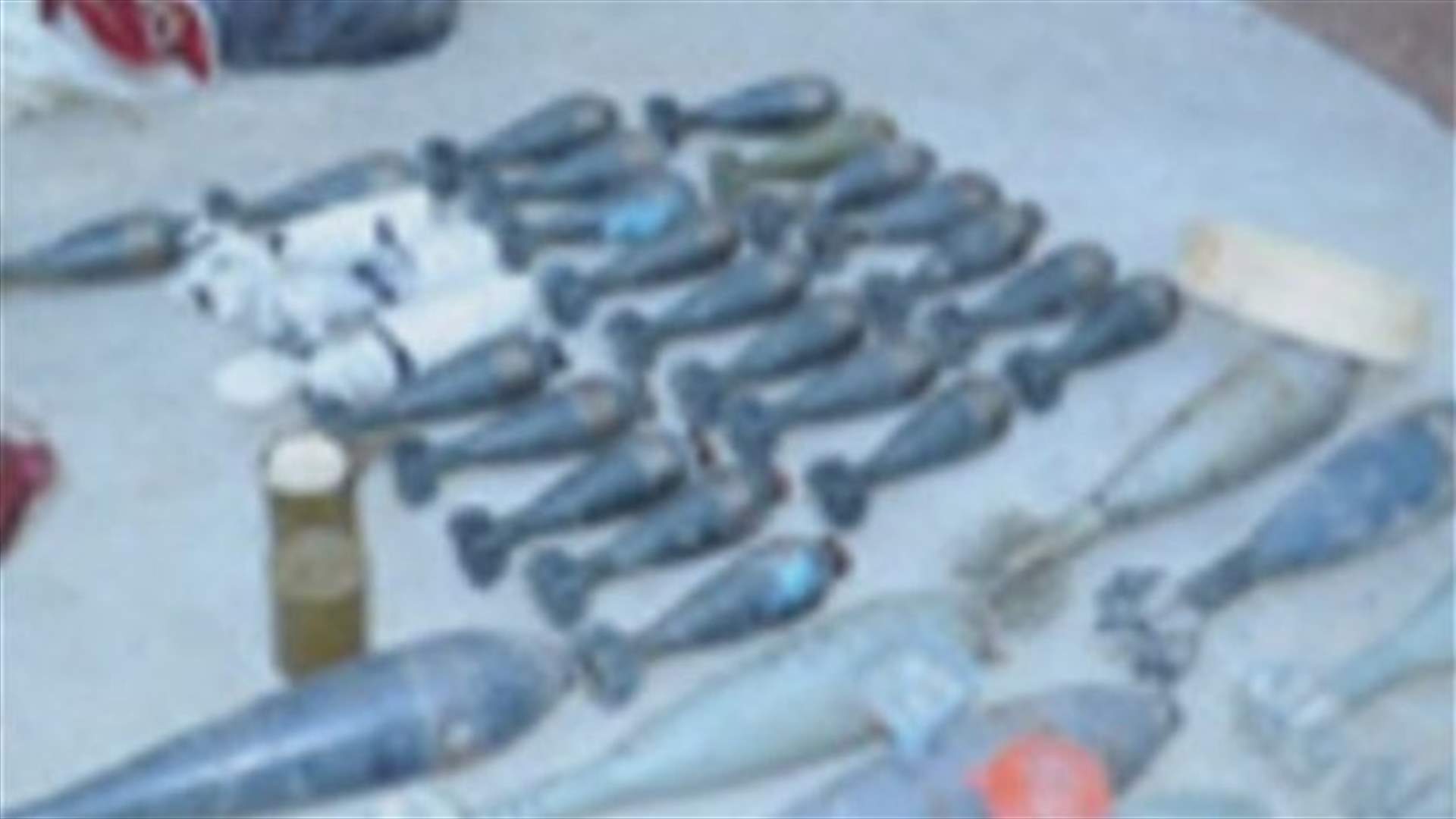 مواد متفجرة في قطعة أرض في فنيدق 