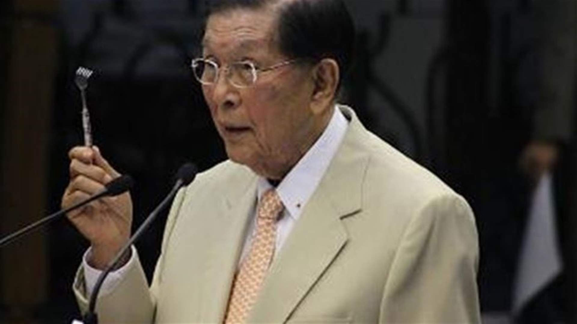 Philippines detains 90 year-old senator on plunder charges