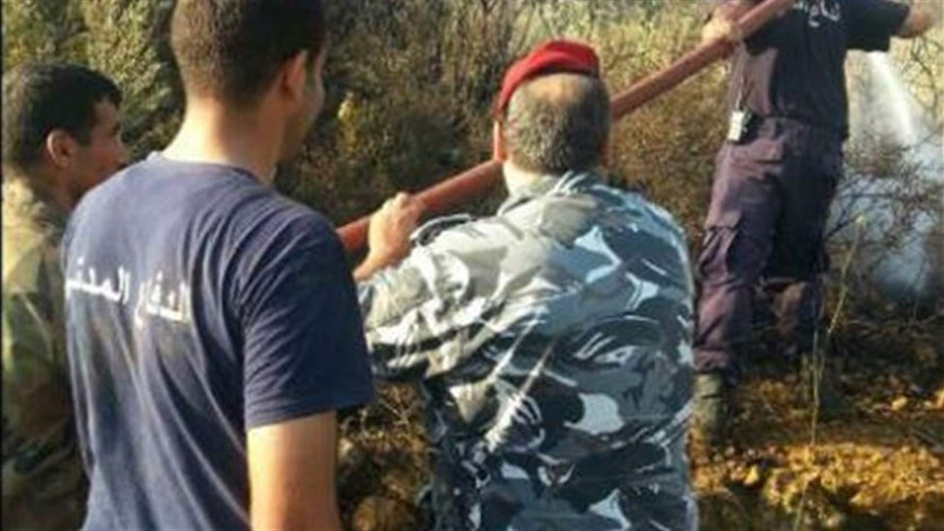 إخماد حريق في كفرمتى