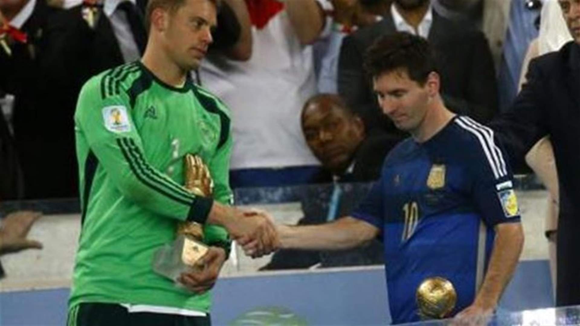 Messi wins award as best player at World Cup
