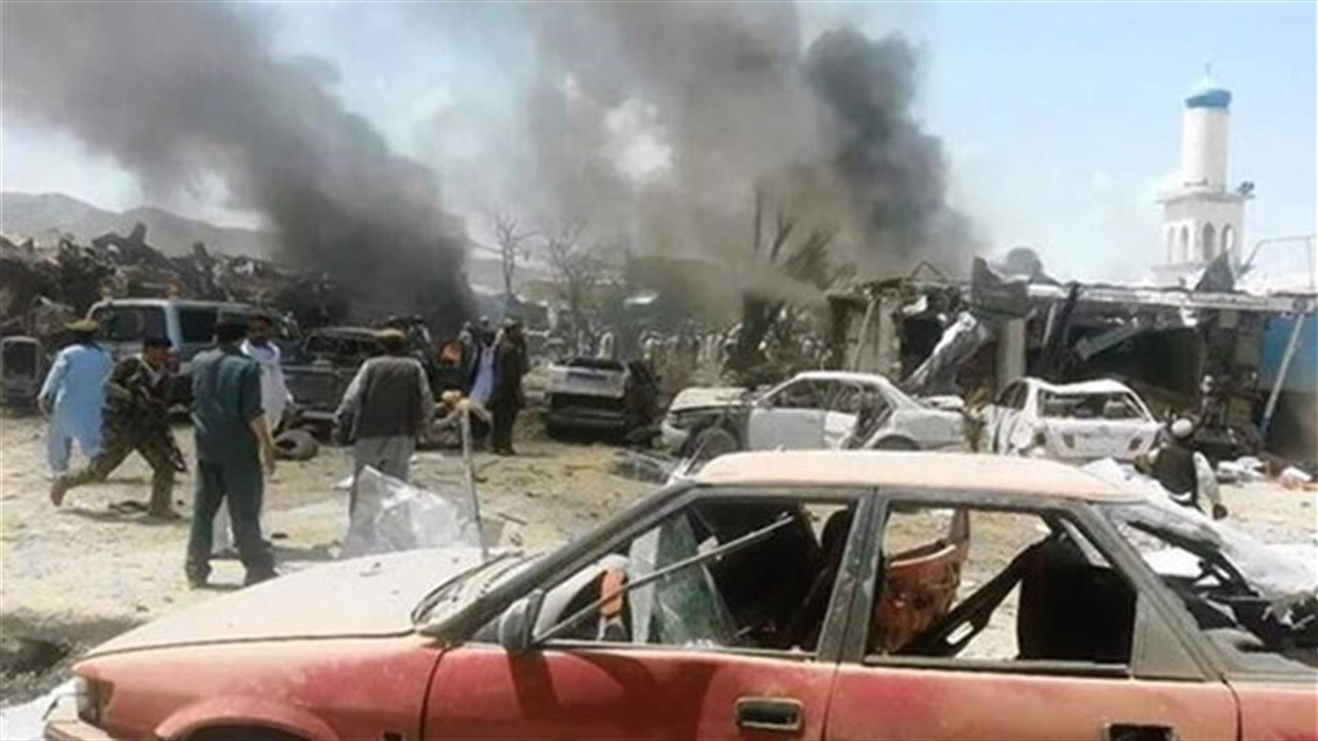Afghanistan revises down death toll from market attack to 43