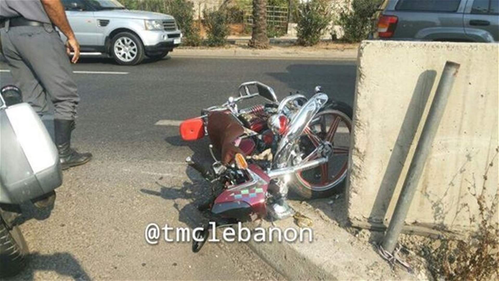 قتيل بحادث اصطدام دراجة نارية في جونية