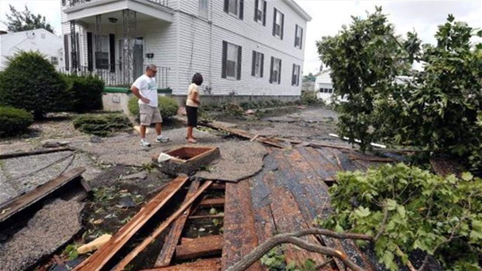 Rare tornado slams Boston area, knocks out power   