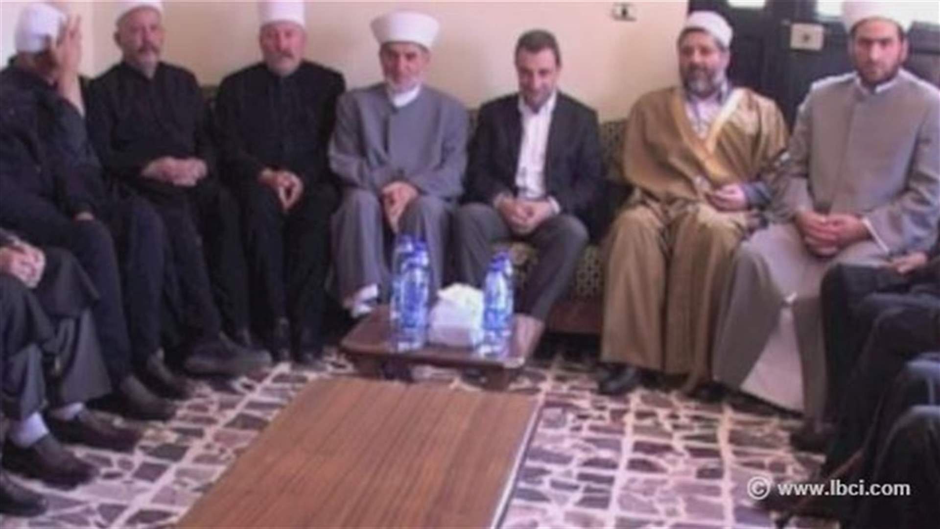 لقاء في دار الفتوى في راشيا بحضور عدد من مشايخ الدروز والسنة