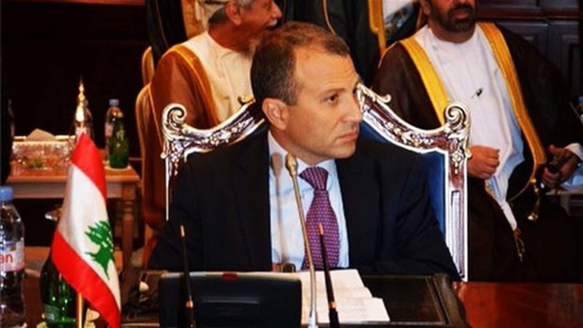 FM Bassil says Lebanon will partner against terrorism, Islamic State 