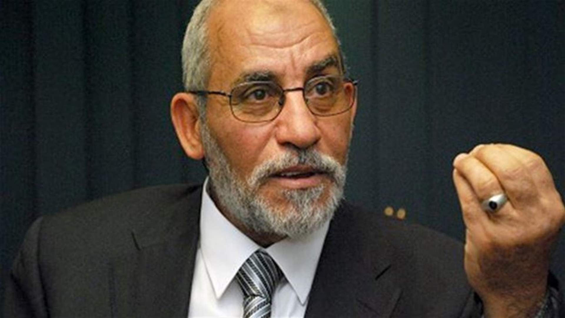 السجن المؤبد لمرشد الإخوان المسلمين في مصر