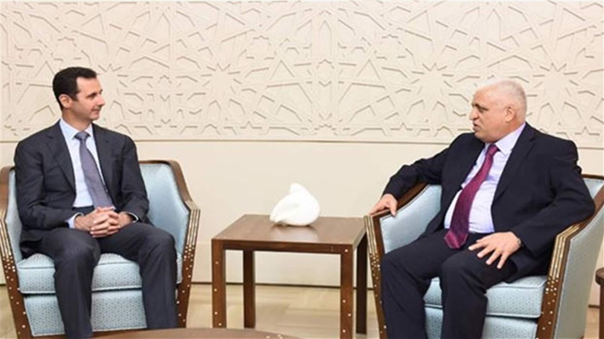 Syria says Iraq briefs Assad on fight against "terrorism"