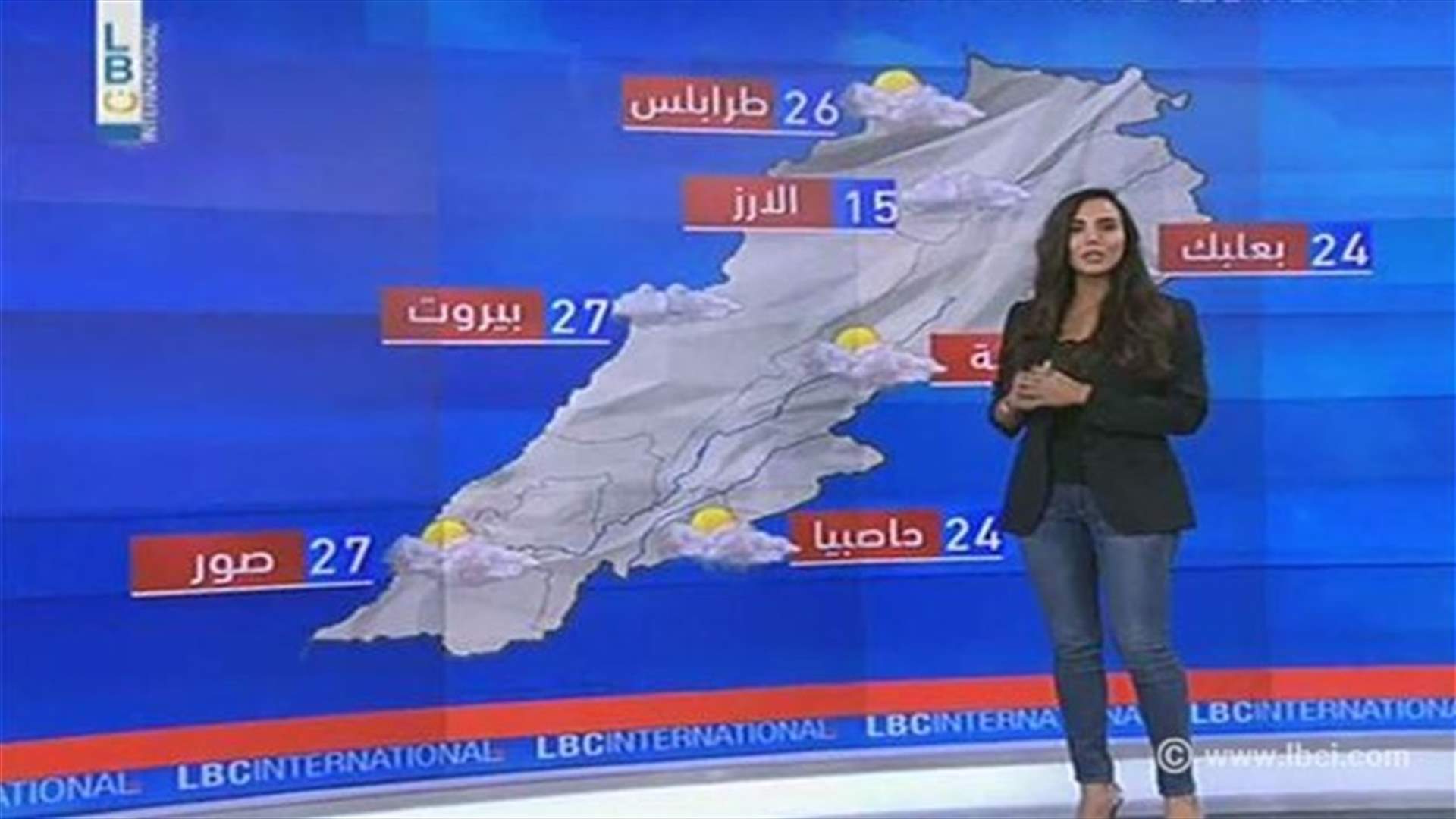 طقس الإثنين غائم مع امطار متفرقة دون تعديل بالحرارة