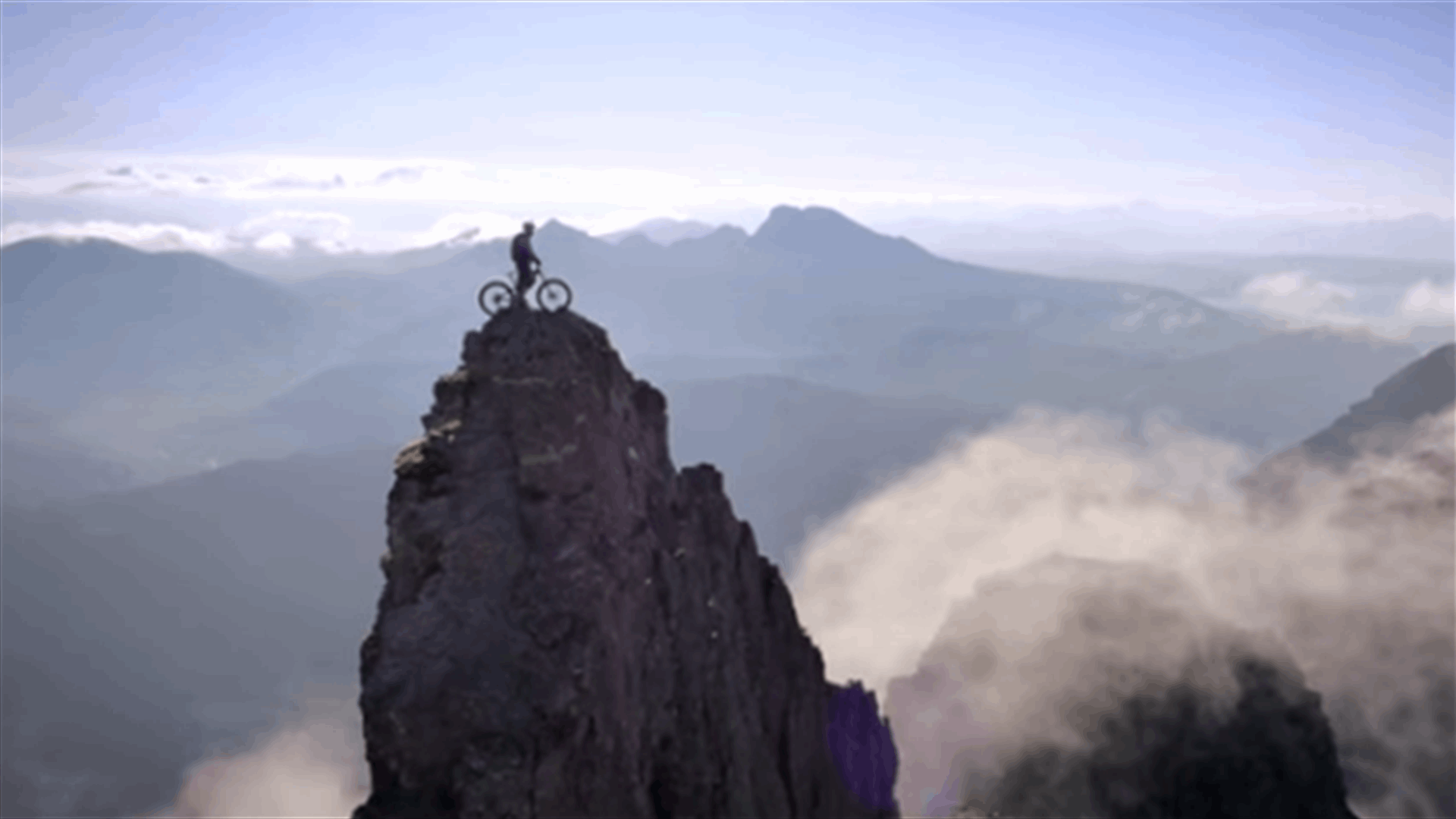 Biker Takes Death Defying Ride
