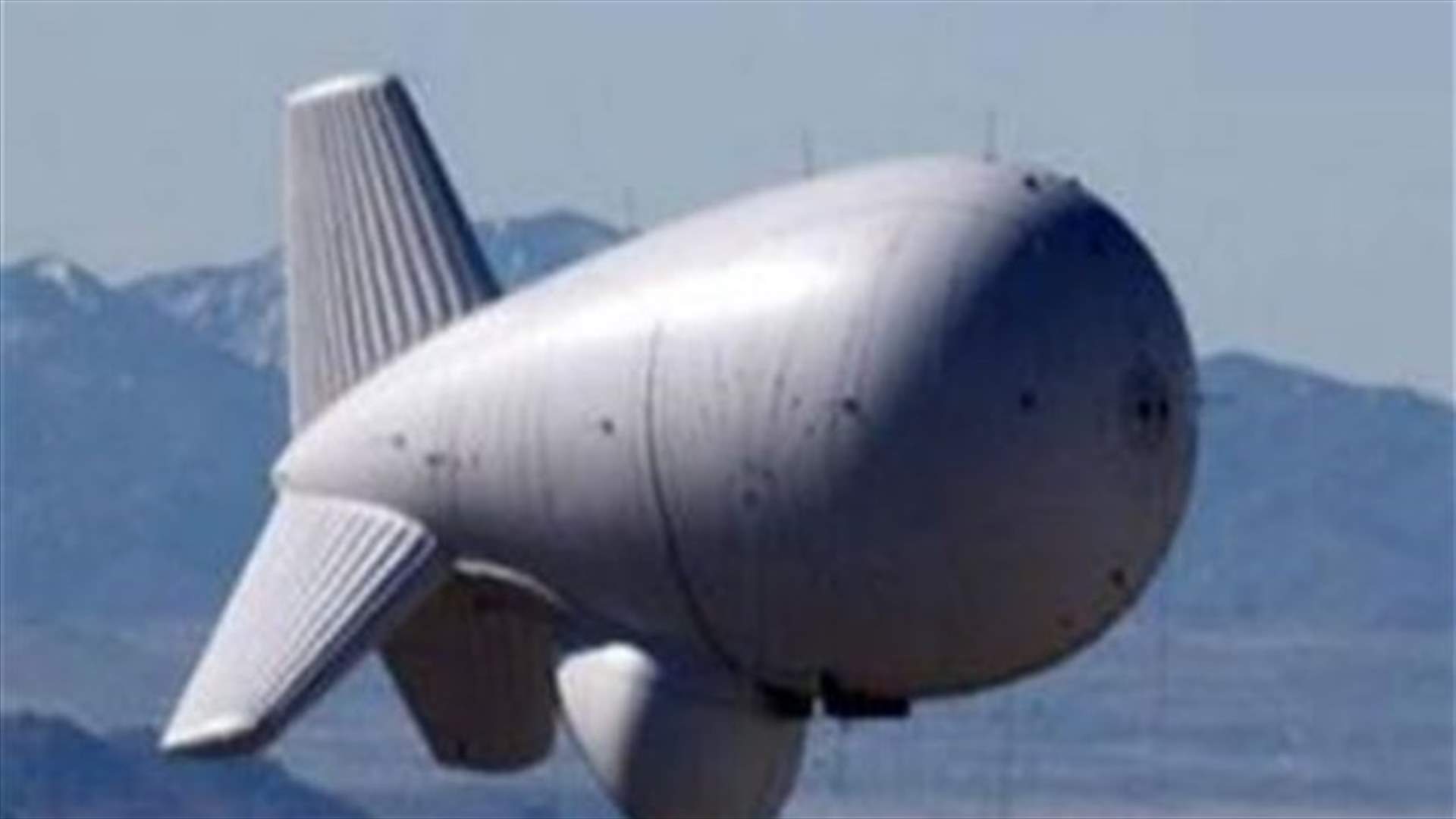 Israeli spy blimp flies over Wazzani Highlands