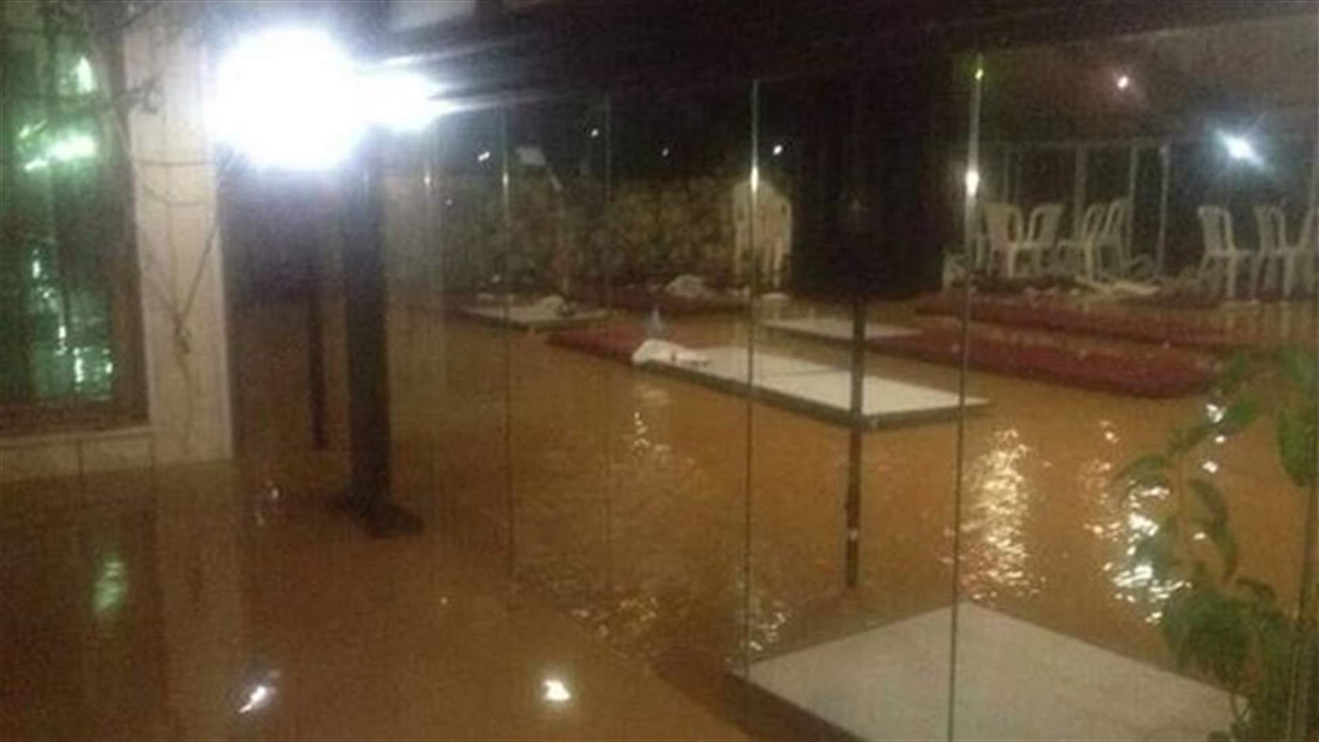 سيل جارف يجتاح وادي العاصي
