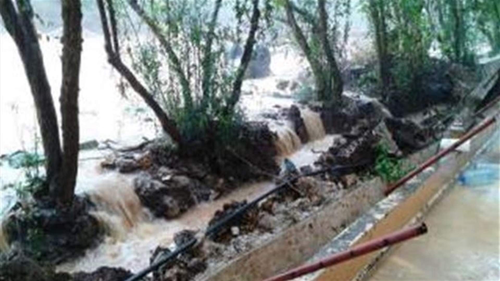 امطار غزيرة وسيول في الجومة عكار