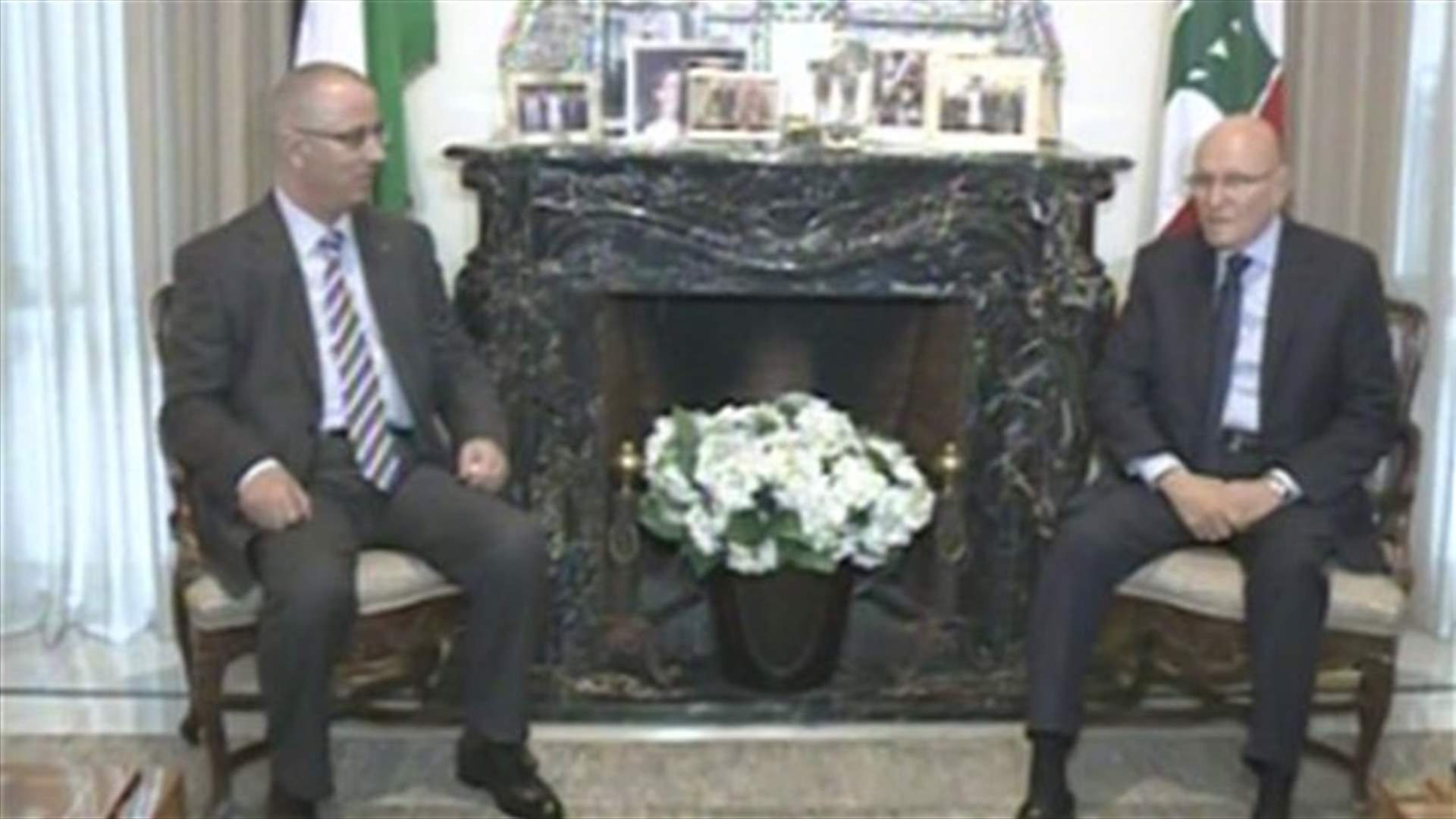 Salam meets with Palestinian PM, discusses regional situation 