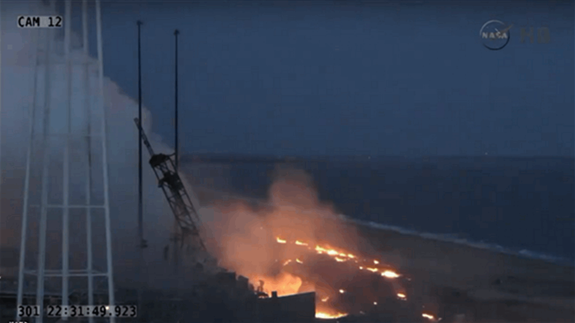 US rocket explosion probed; space station resupplied