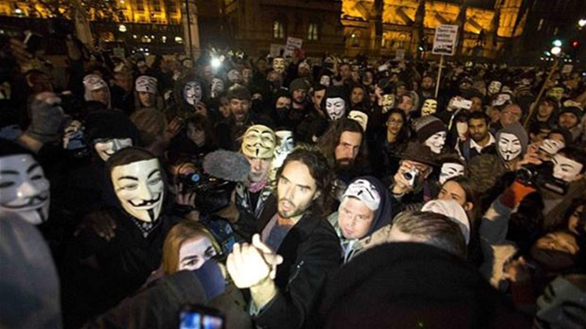 Million Mask March draws thousands into London streets