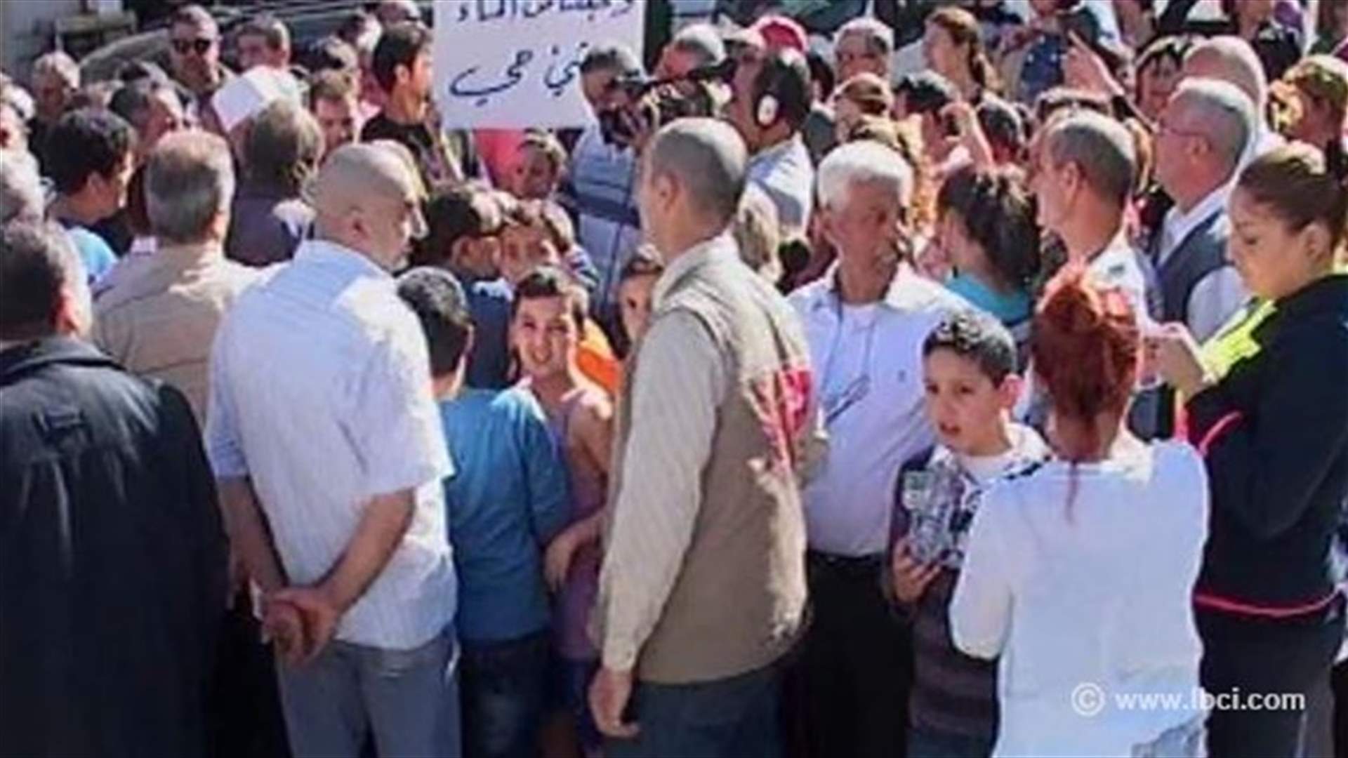 اعتصام لأهالي "الشحار" احتجاجا على الانقطاع الدائم لمياه الشرب