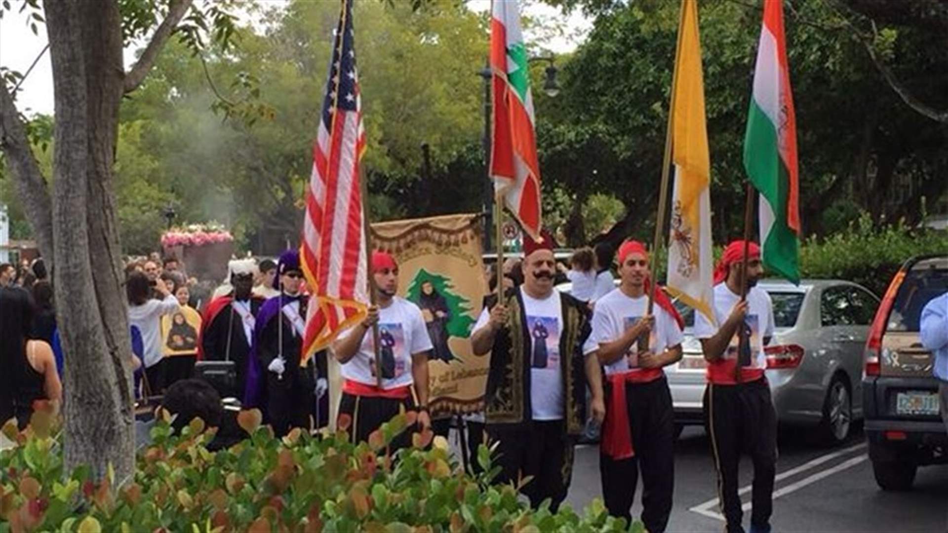 [PHOTOS] Lebanese expats in Miami welcome relics of Saint Rafka