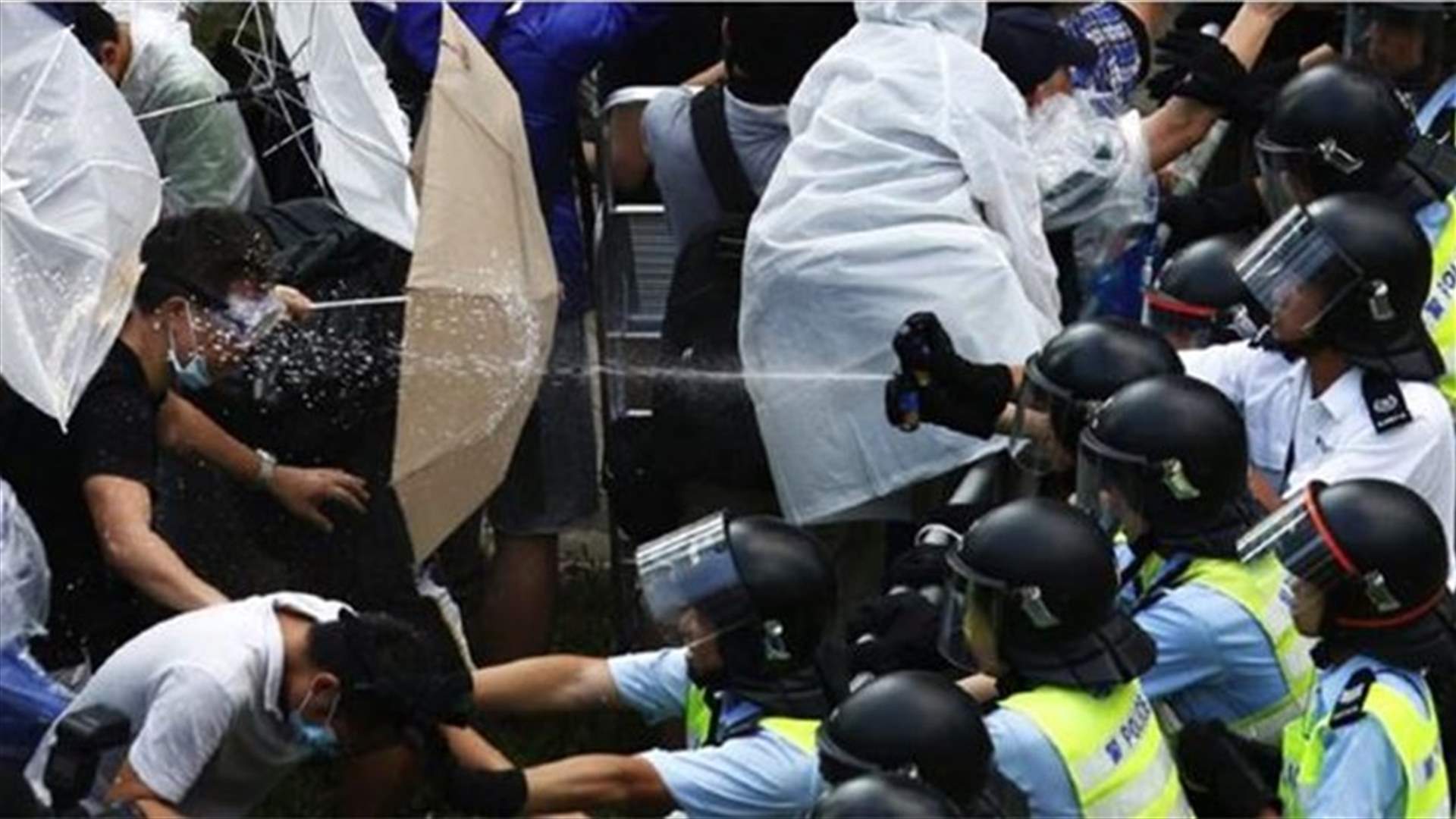 Hong Kong activists clash with police, 4 arrested