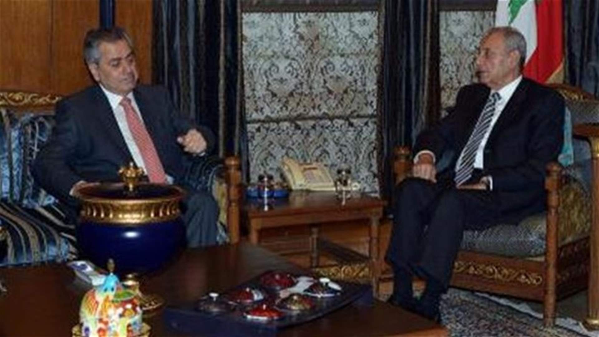 السفير السوري من عين التينة: بري شدد على اهمية التنسيق بين الدولتين والحكومتين