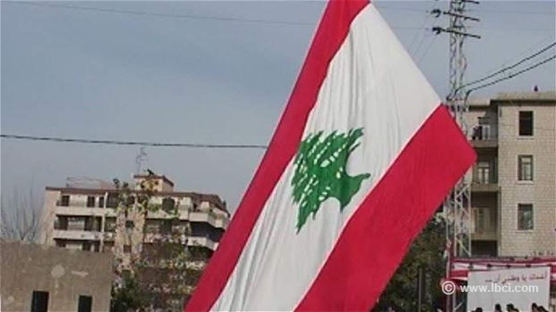 رفع أكبر علم لبناني على مدخل عاليه