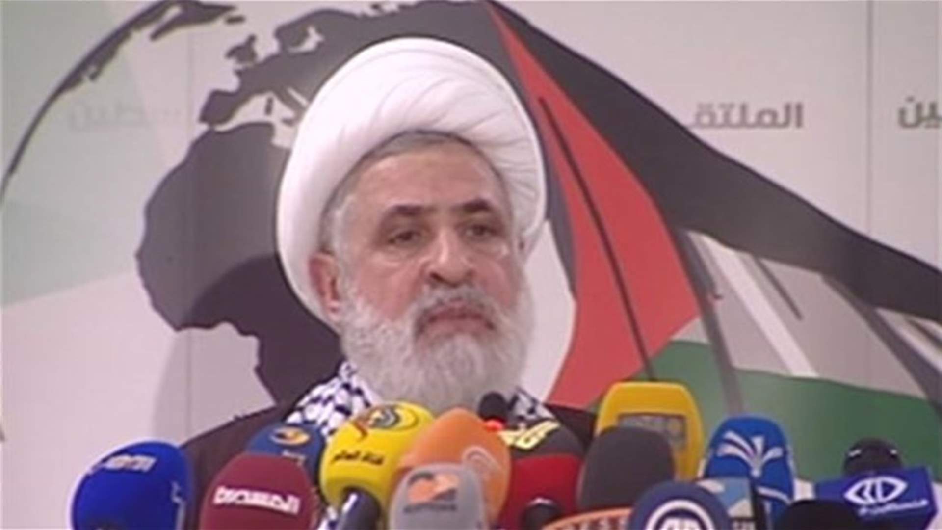 قاسم يؤكد حق العودة للاجئين الفلسطينيين